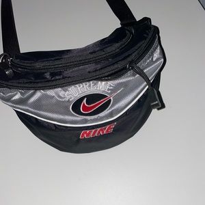 Supreme X Nike Shoulder Bag SILVER AUTHENTIC!